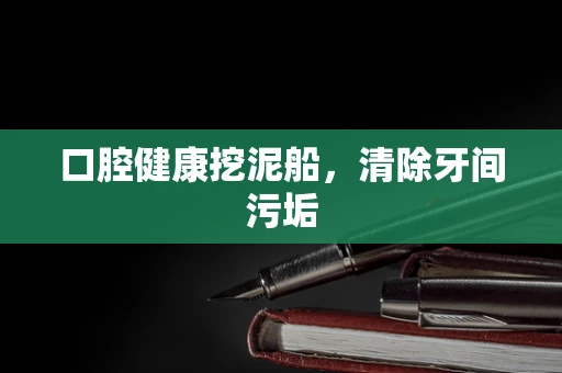 口腔健康挖泥船，清除牙间污垢