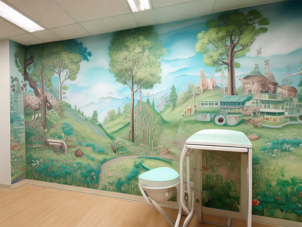 墙绘，为牙科诊疗空间添彩