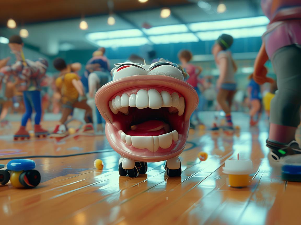 旱冰场上的牙齿危机