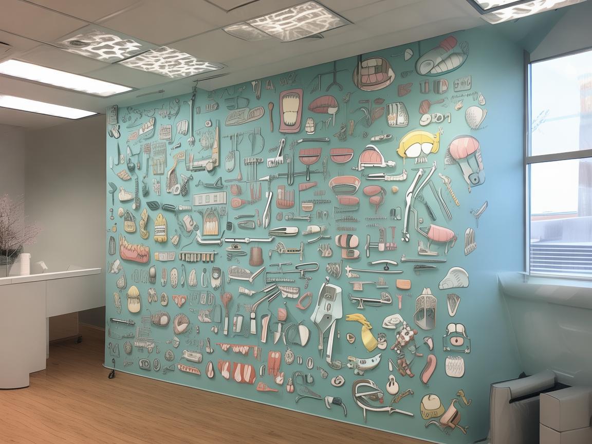 牙科诊室壁饰，别样的口腔健康指南