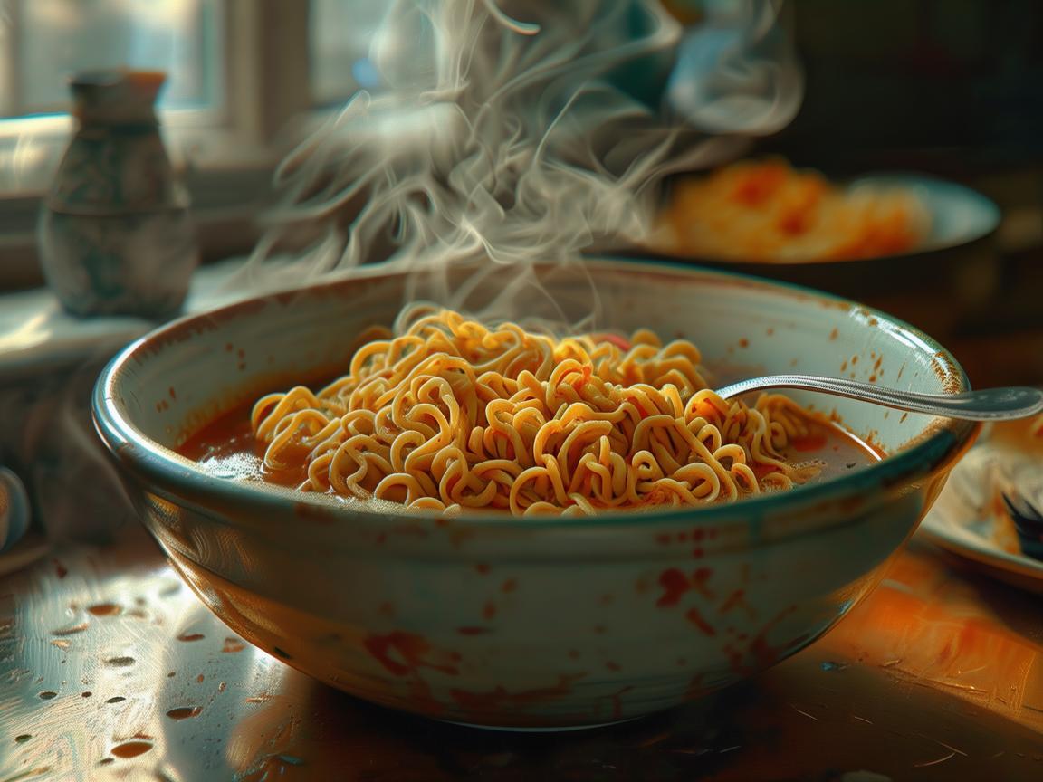 常吃方便面，牙齿易受伤